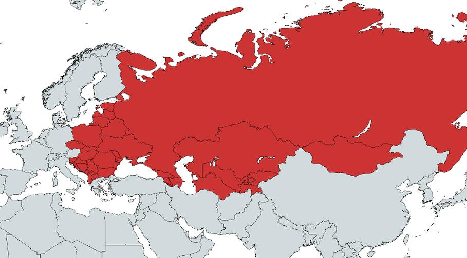 Eastern Europe market coverage map